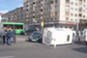 У Мінску перакулілася машына “хуткай дапамогі” (фота)