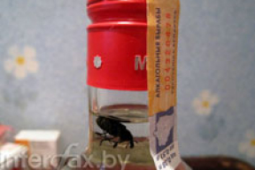 Водка с тараканом (фото)