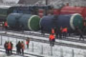 В Смоленской области сошли с рельсов вагоны с топливом. Поезд следовал в Витебск (фото)