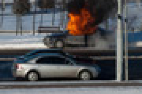 В Минске горят автомобили