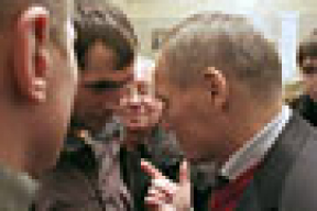 В Барановичах у Некляева спросили, откуда взялся Коля Лукашенко (фото)