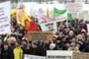В Литве протестуют против введения кассовых аппаратов на рынках (фото)