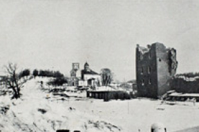 Кревский замок был расстрелян (фото)