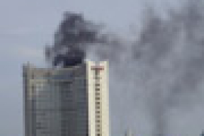 Пожар на крыше гостиницы «Беларусь» ликвидирован (фото)