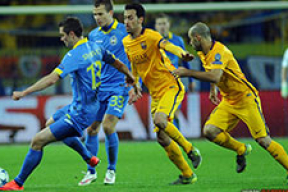 БАТЭ уступил на своем поле «Барселоне»