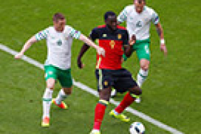 На чемпионате Европы по футболу Бельгия разгромила Ирландию