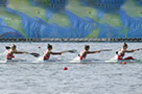 Белоруски завоевали бронзу среди байдарок-четверок