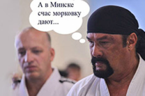 Фотожабы: «Сигал показал папе пару приемов. Не завидую я теперь председателям колхозов, в которых мало намолотили»