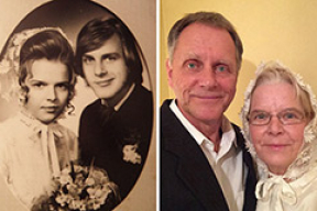 Вечная любовь: семейные пары переснимают свои старые фото спустя много лет