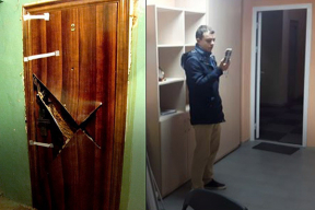 Дежавю в двух фото, или Как власти уже стучались в «эти» двери