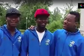 Африканские легионеры «Слуцка» поют. Душевно!