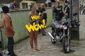 Бразильянка разделась догола перед домом продавца, всучившего ей бракованную машину