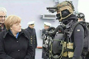 Фотошутка дня: Что сказала Меркель, увидев этого человека