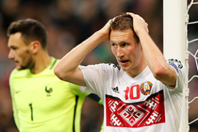 Сборная Беларуси по футболу проиграла Франции и повысила свои шансы попасть на чемпионат Европы