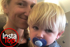 Виктория Азаренко собралась с сыном в Европу. Фотофакт