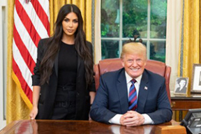 Дональд Трамп встретился с Ким Кардашьян. Вместо Ким Чен Ына. Соцсети смеются