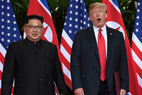 Как встречу Кима и Трампа показали в КНДР. Смотреть со звуком