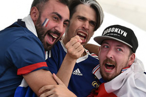 Как французы в Минске болели за свою сборную на ЧМ по футболу