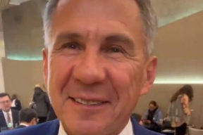 В телеге сегодня. Канделаки показала, как в Давосе президент над Дерипаской подшутил