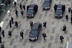 В телеге сегодня. Как бежит охрана президента США