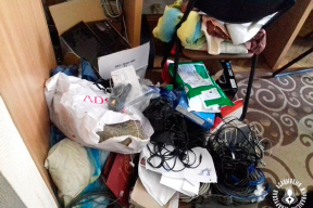 Как выглядит офис «Белсата» после обыска