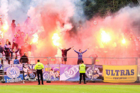 Фанаты минского «Динамо» устроили беспорядки на матче в Латвии