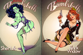 Персонажи Вселенной Marvel, превращенные в пинап-красоток