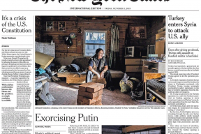 Обложка дня. Шаман, хотевший изгнать Путина, попал на первую полосу New York Times