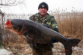 Под Браславом поймали огромную рыбу. В Байнете подумали, что это фотошоп
