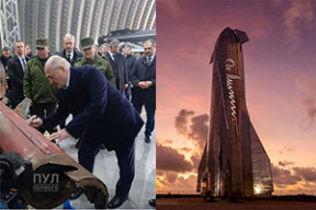 «Спэйс Ыкс» и «На Валодзю». В соцсетях появились мемы на ракетный автограф Лукашенко