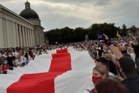 «Путь свободы» от Вильнюса до границы с Беларусью собрал более 50 тысяч человек