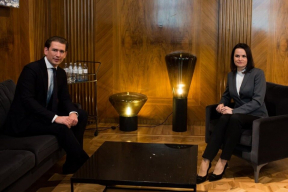 Фотофакт. Светлана Тихановская встретилась с канцлером Австрии Себастьяном Курцем