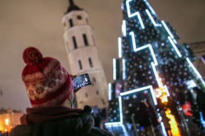 Как выглядит главная елка Вильнюса