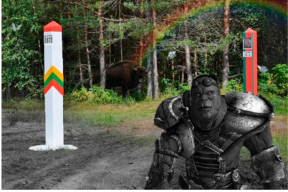 Фотожабы: «Литва, у тебя колючая проволока есть?»