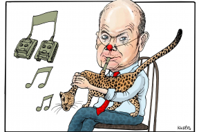 Карикатура дня. Шольц волынит с поставками «Леопардов»