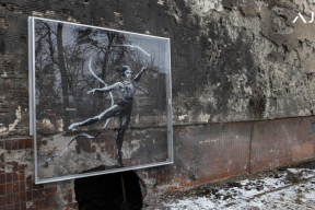 Как защитили картины Бэнкси в украинских городах