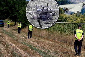 Из окон выбило стекла, выгорел участок поля. В сотне километров от Варшавы упал и взорвался дрон