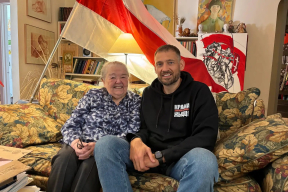 Фотофакт: Сергей Тихановский встретился с Ивонкой Сурвиллой