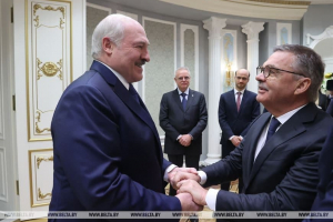 Фотофакт. Рене Фазель прилетел в Минск на встречу с Лукашенко