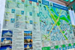 В Минске на остановках устанавливают новые туристические карты
