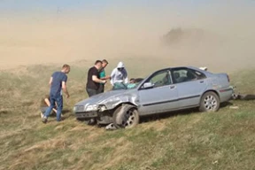 Песчаная буря на М1 спровоцировала аварии. Видеофакт