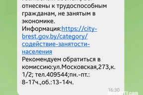 Как выглядит смска «тунеядцу»