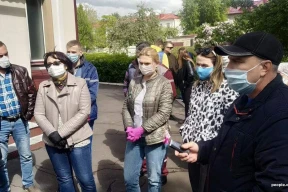 Медики сорвали съемки сюжета БТ о надбавках и организовали стихийный митинг