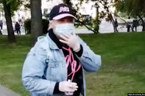 Женщина, которая бросалась на Тихановского