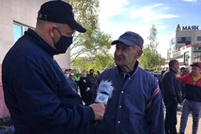 Поддержать Тихановского пришел 87-летний случчанин, бывший наблюдателем на выборах в 1994-м