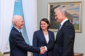 Прэзідэнт Літвы сустрэўся з Алесем Бяляцкім